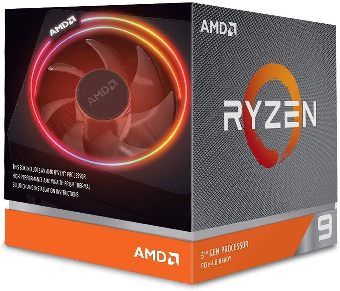 CPU AMD Ryzen 9 3900 + Wraith Stealth AMD Ryzen 9 3900X 12-core, 24-thread unlocked desktop processor